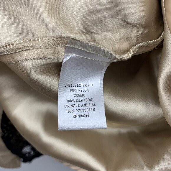 Milly Dress 4 Womens Black Lace Front Tie Mini Short Sleeve Empire Waist Tie - Picture 6 of 7